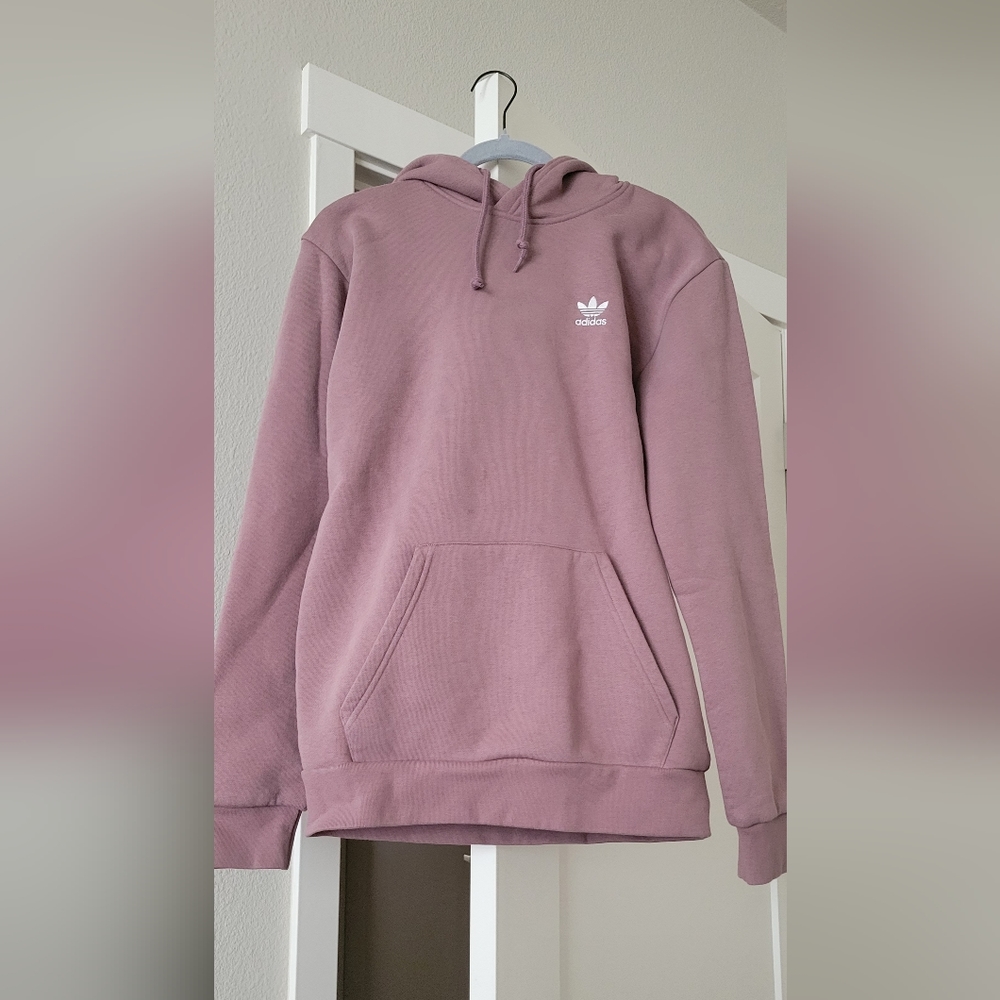 Adidas Small Men's Trefoil Pullover Hoodie Pink